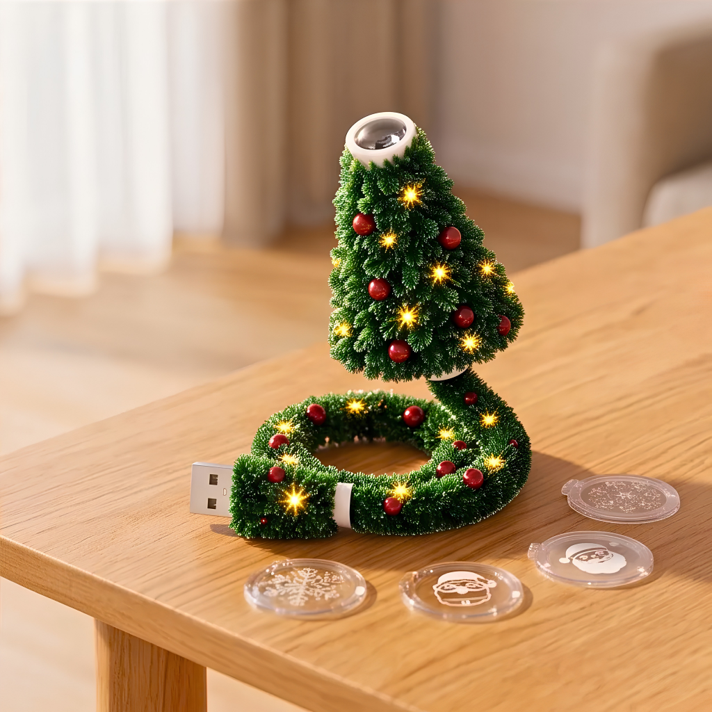 Flugia proyector y discos de motivos navideños